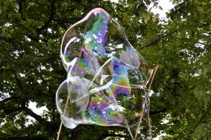 Seifenblasen beim Kiezfest-Florastraßenfest